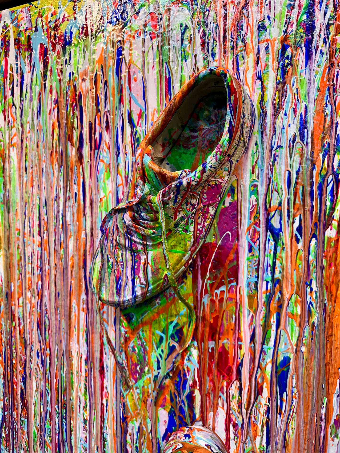 „Lost in shoes'' Acryl auf Leinwand 100x120 cm