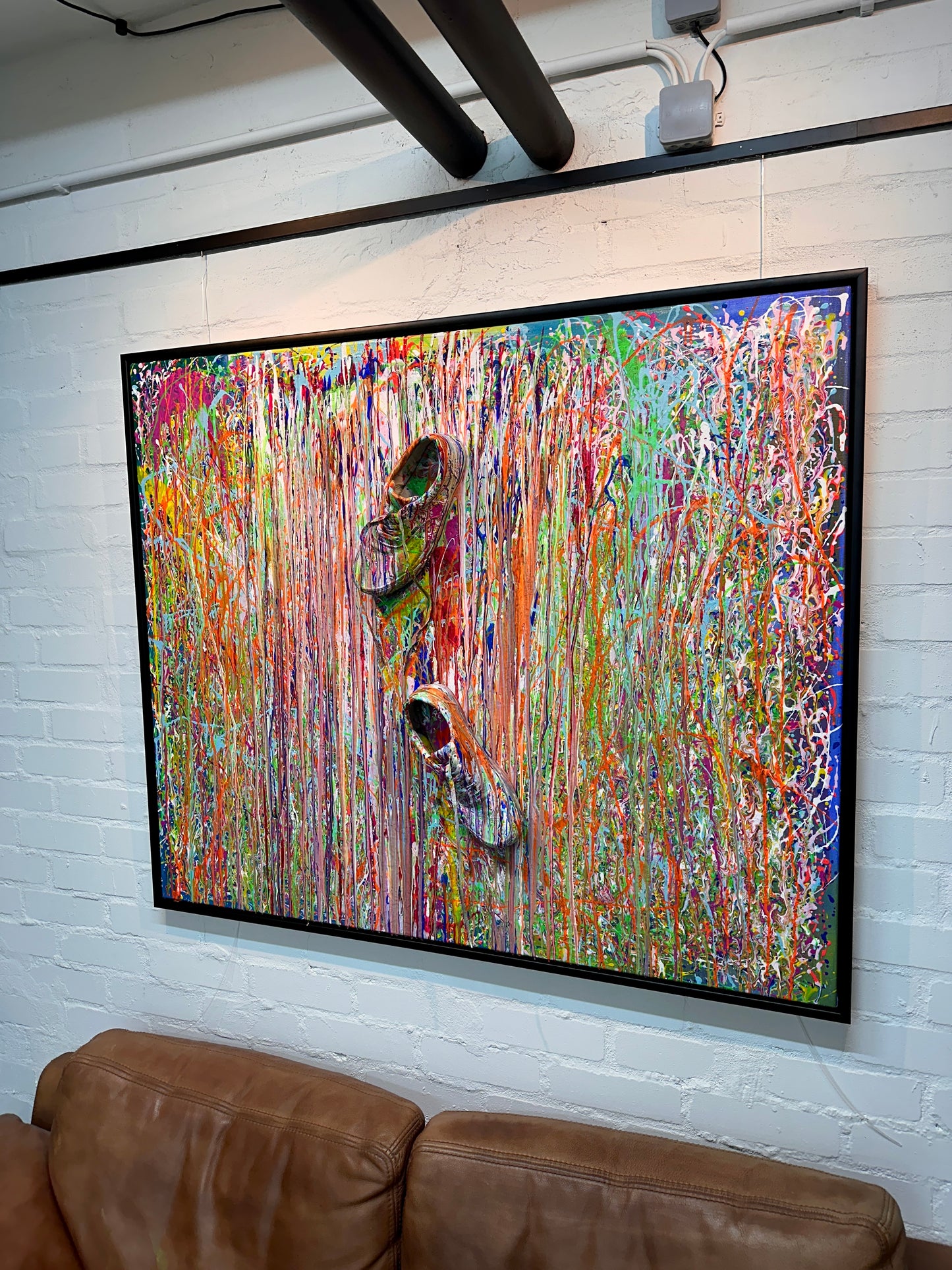 „Lost in shoes'' Acryl auf Leinwand 100x120 cm