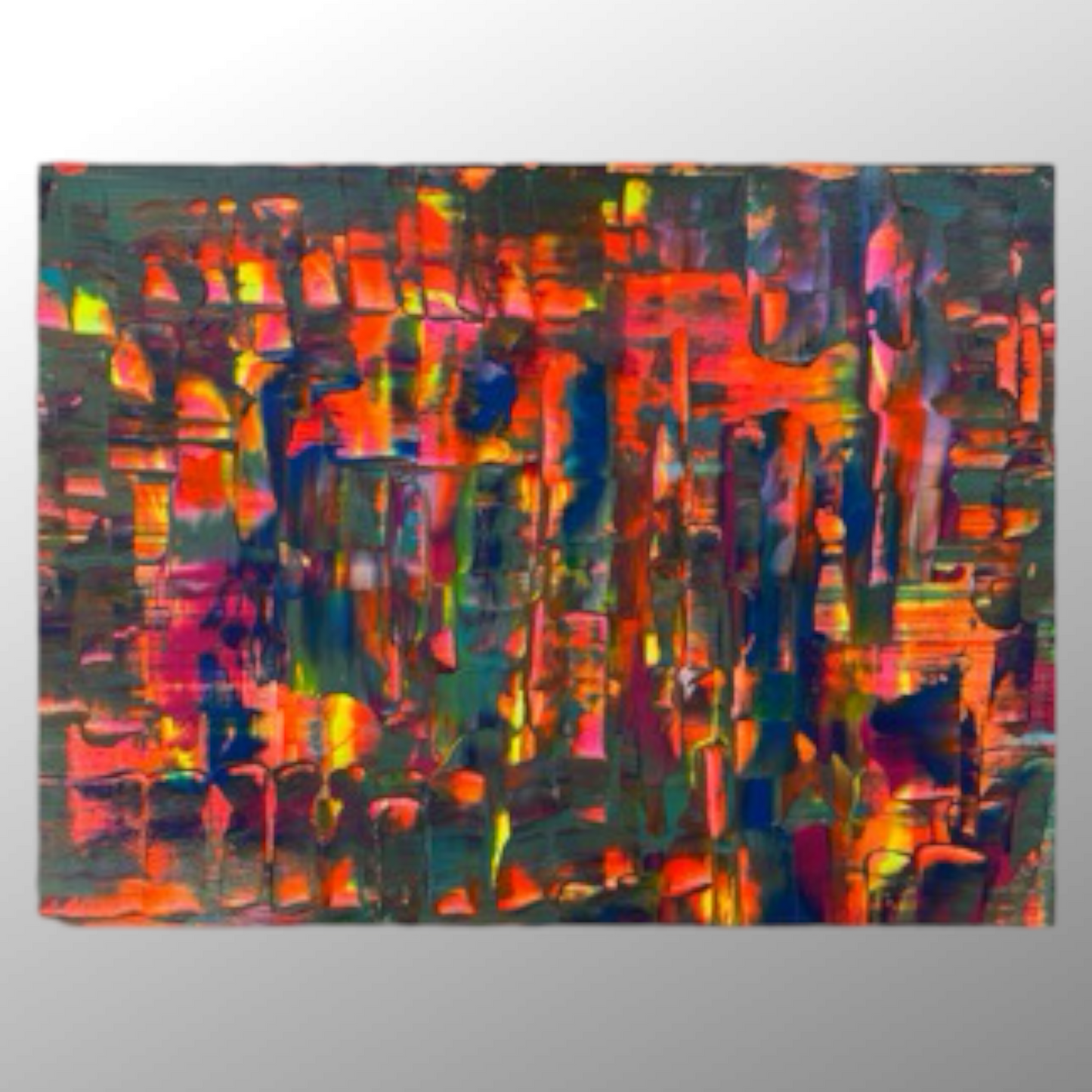 „Luminous Structures" Acryl auf Leinwand 40x50 cm