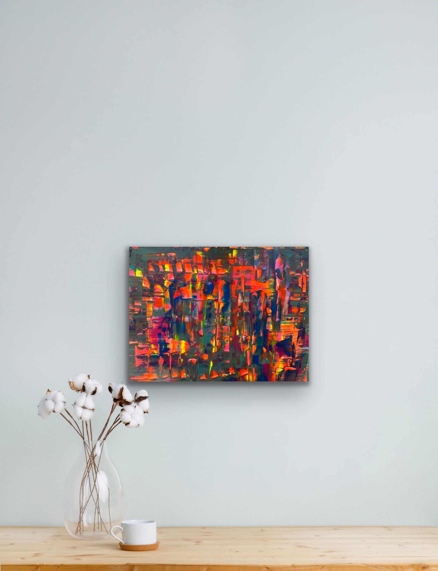 „Luminous Structures" Acryl auf Leinwand 40x50 cm