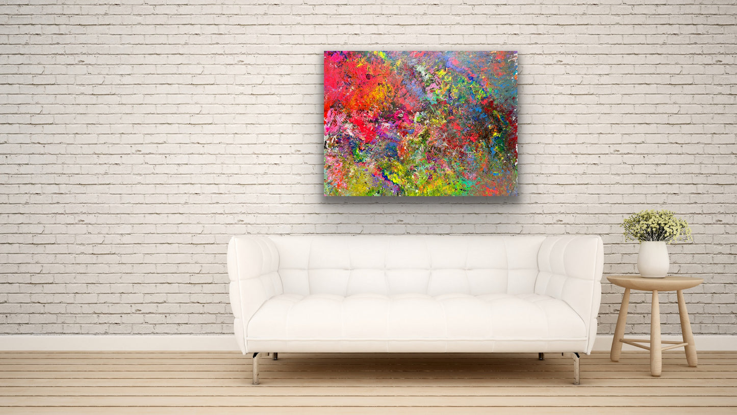 "Color Explosion" Acrylic on canvas 100x120 cm