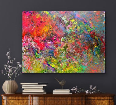 "Color Explosion" Acrylic on canvas 100x120 cm