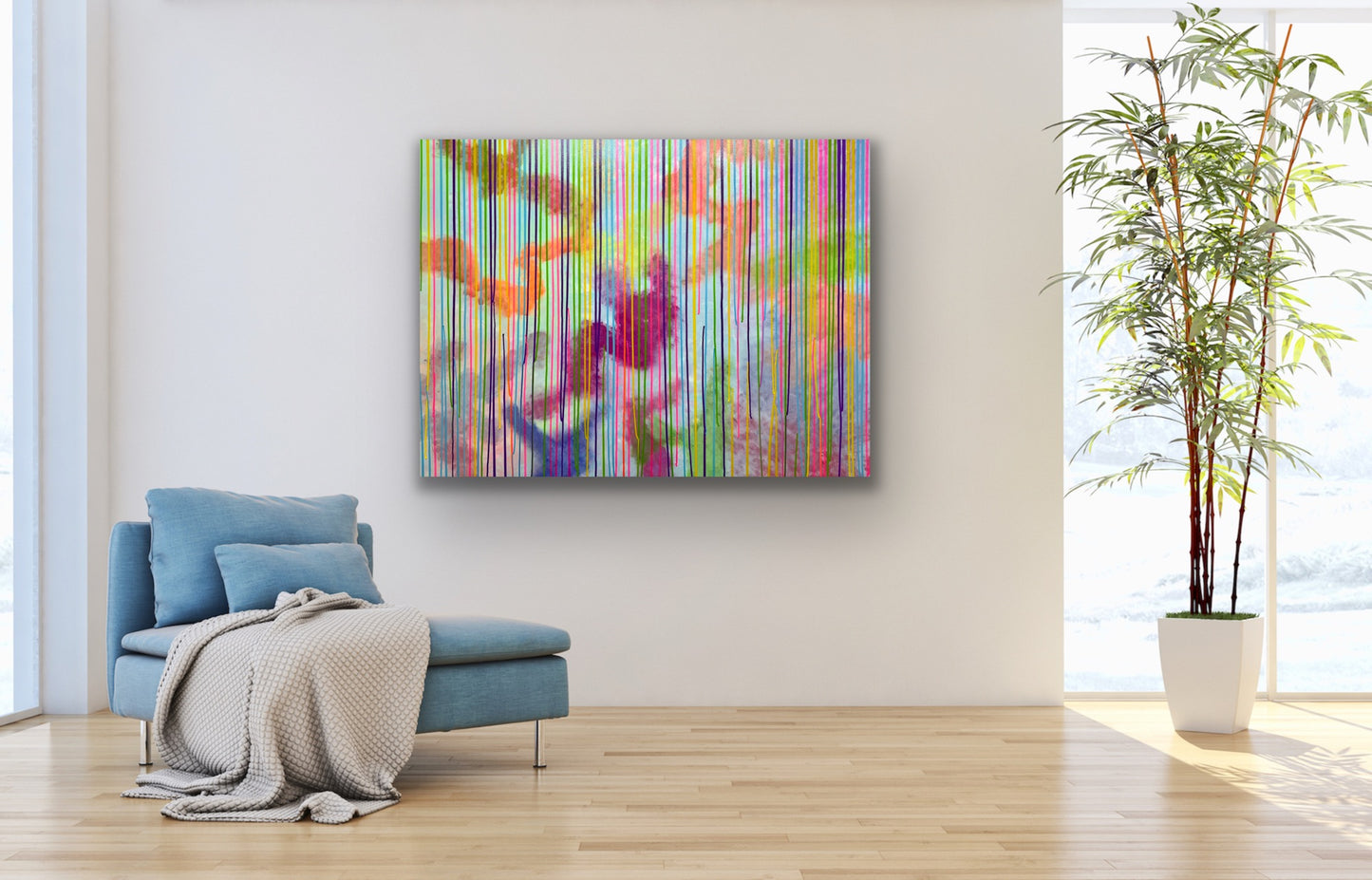 „Color Harmonie" Acryl auf Leinwand 100x120 cm