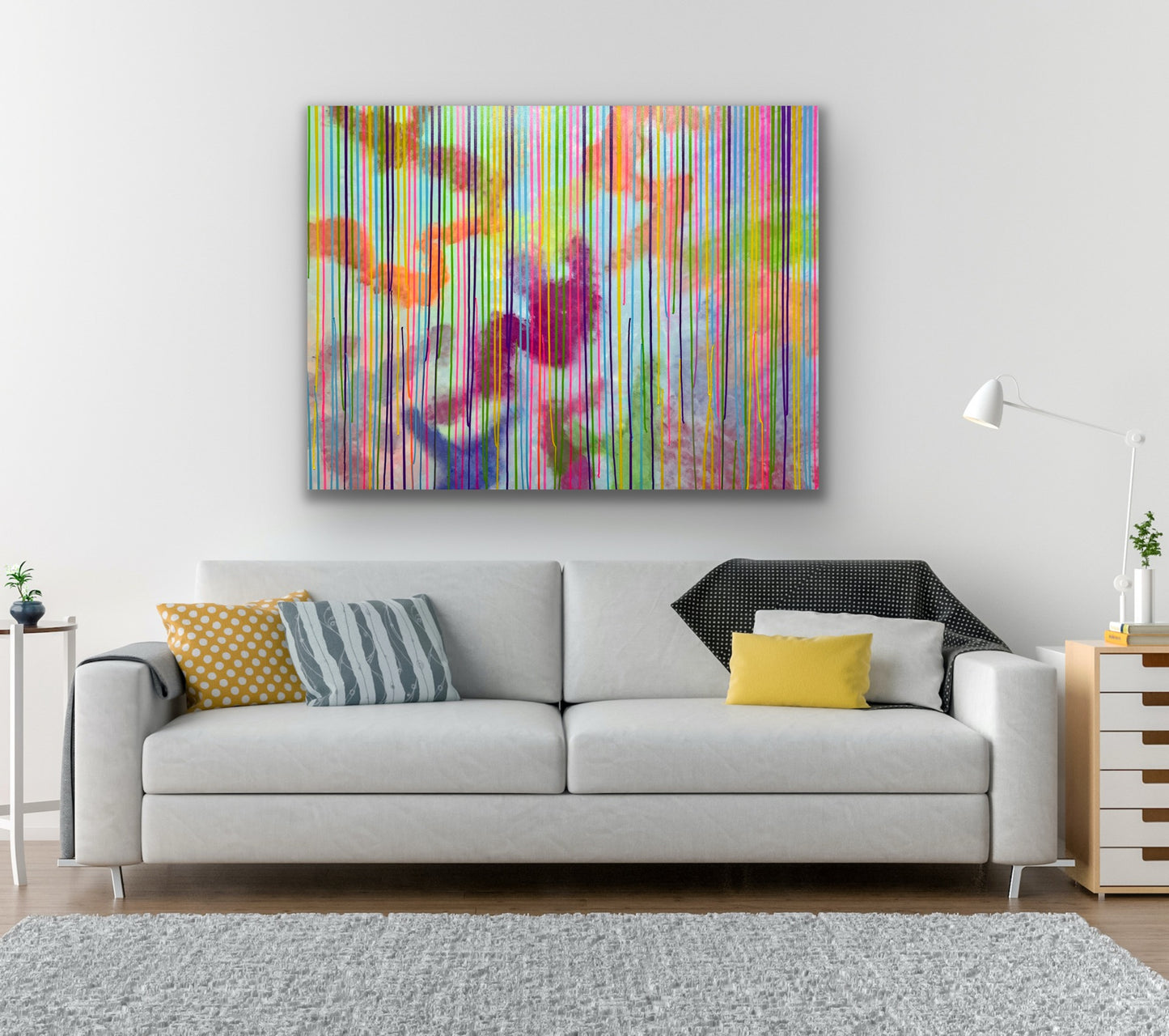 „Color Harmonie" Acryl auf Leinwand 100x120 cm