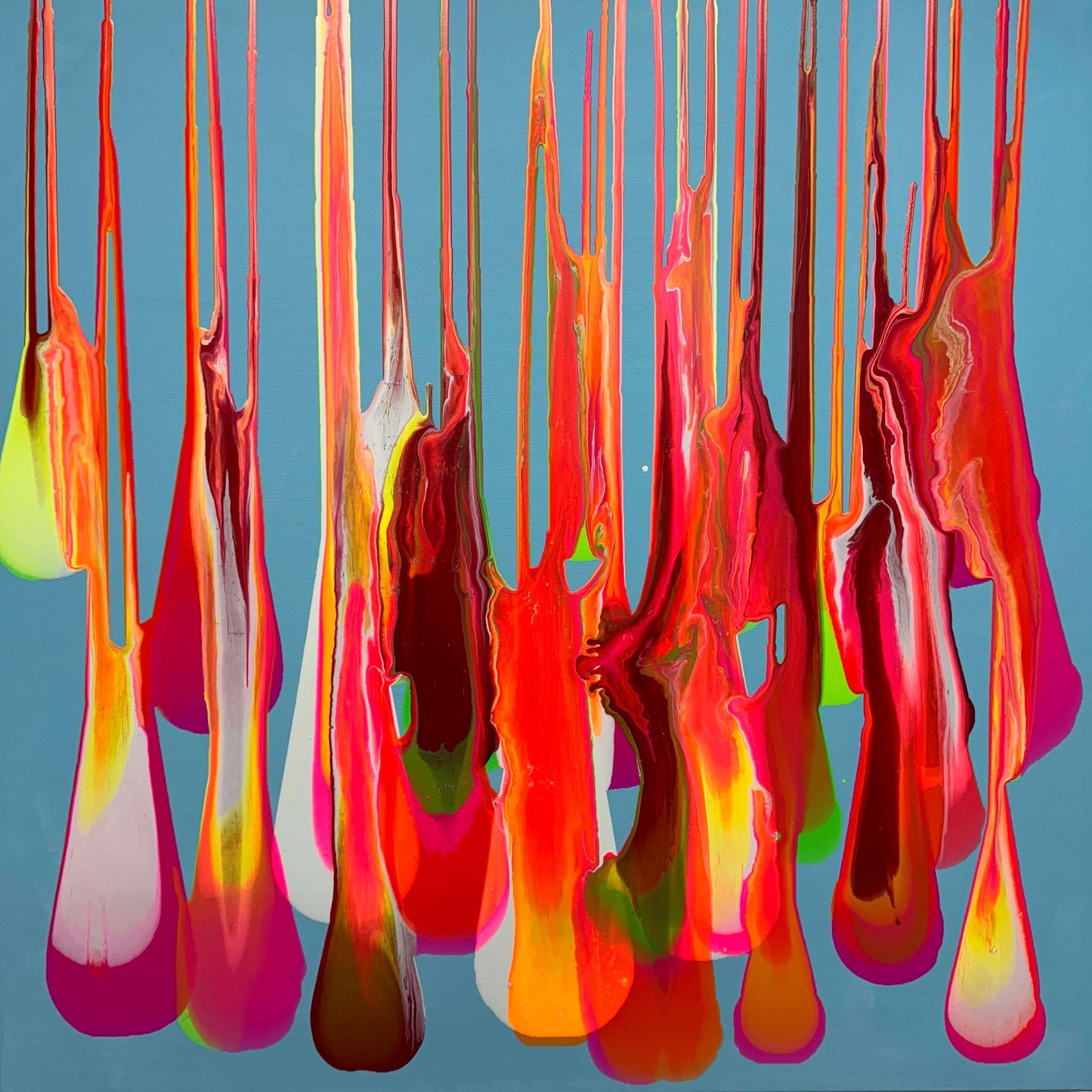 „Drops of Emotions“ Acryl auf Leinwand 100x100 cm