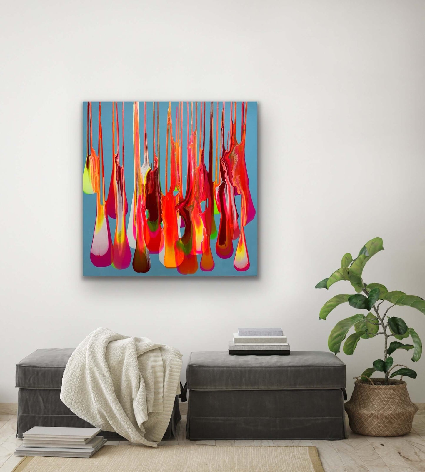 „Drops of Emotions“ Acryl auf Leinwand 100x100 cm