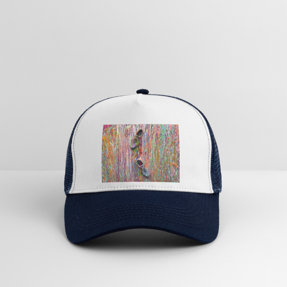 Trucker Cap - Weiß/Navy