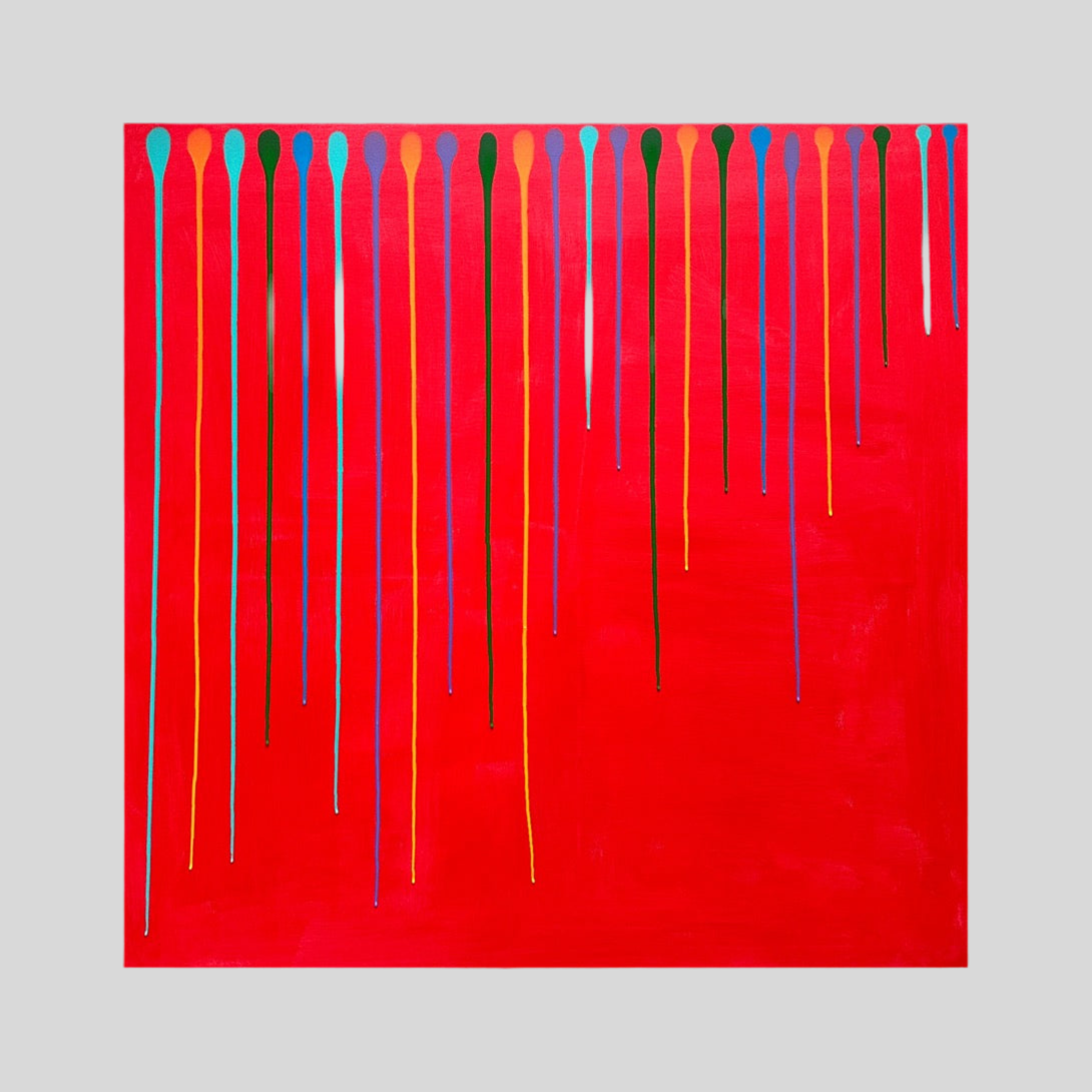 „The red'' 90x90 cm