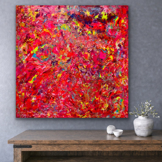 „Flames of Emotions" 100x100 cm