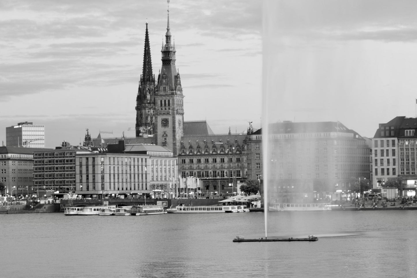 Photo print "Hamburg and the Alster"