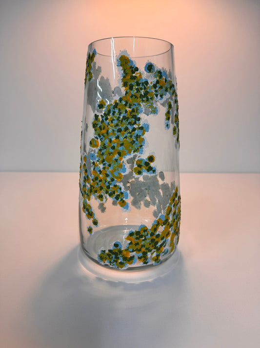 Hand-painted vase "Blütenregen"