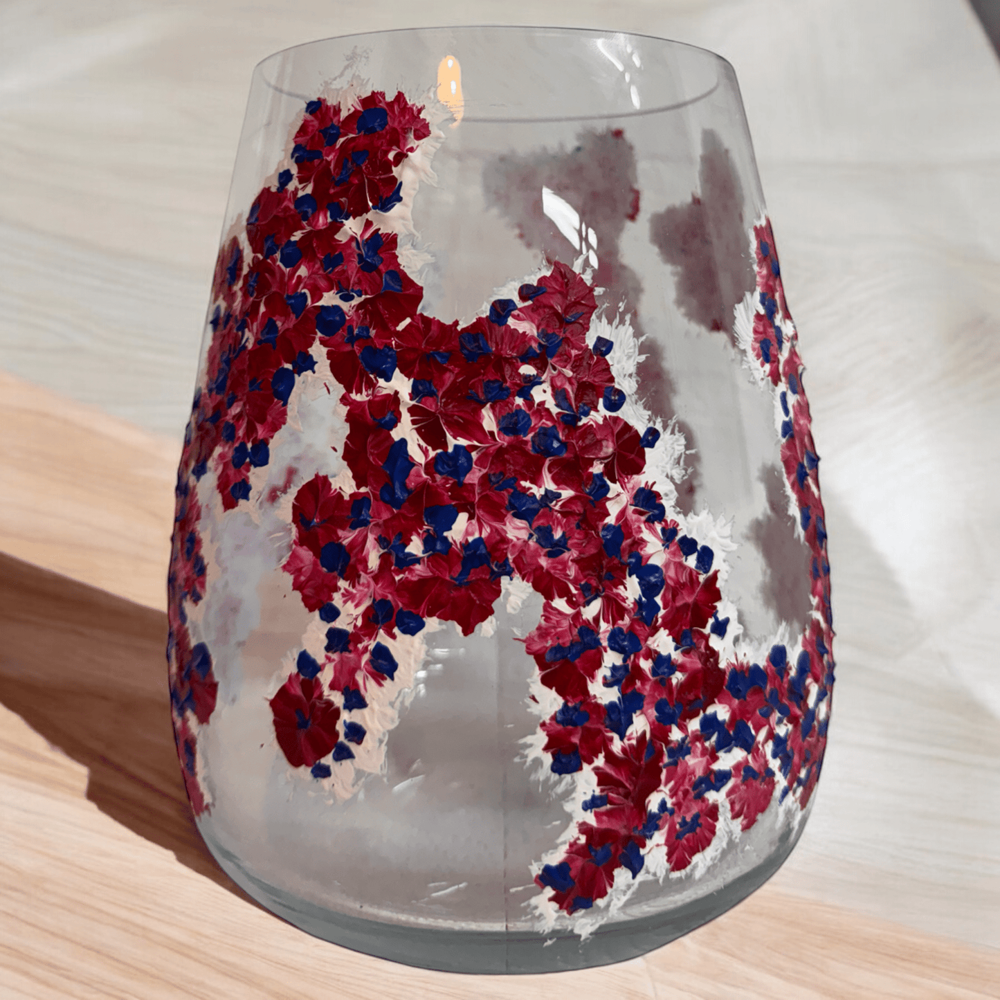 Hand-painted vase "Color Dance"