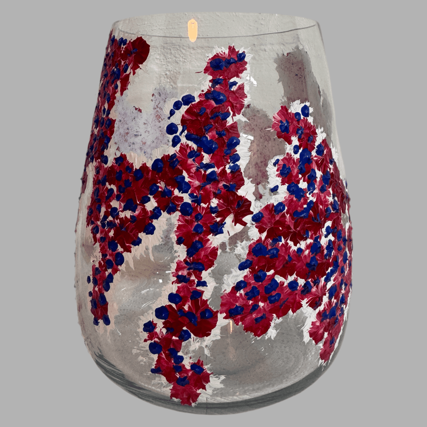 Hand-painted vase "Color Dance"