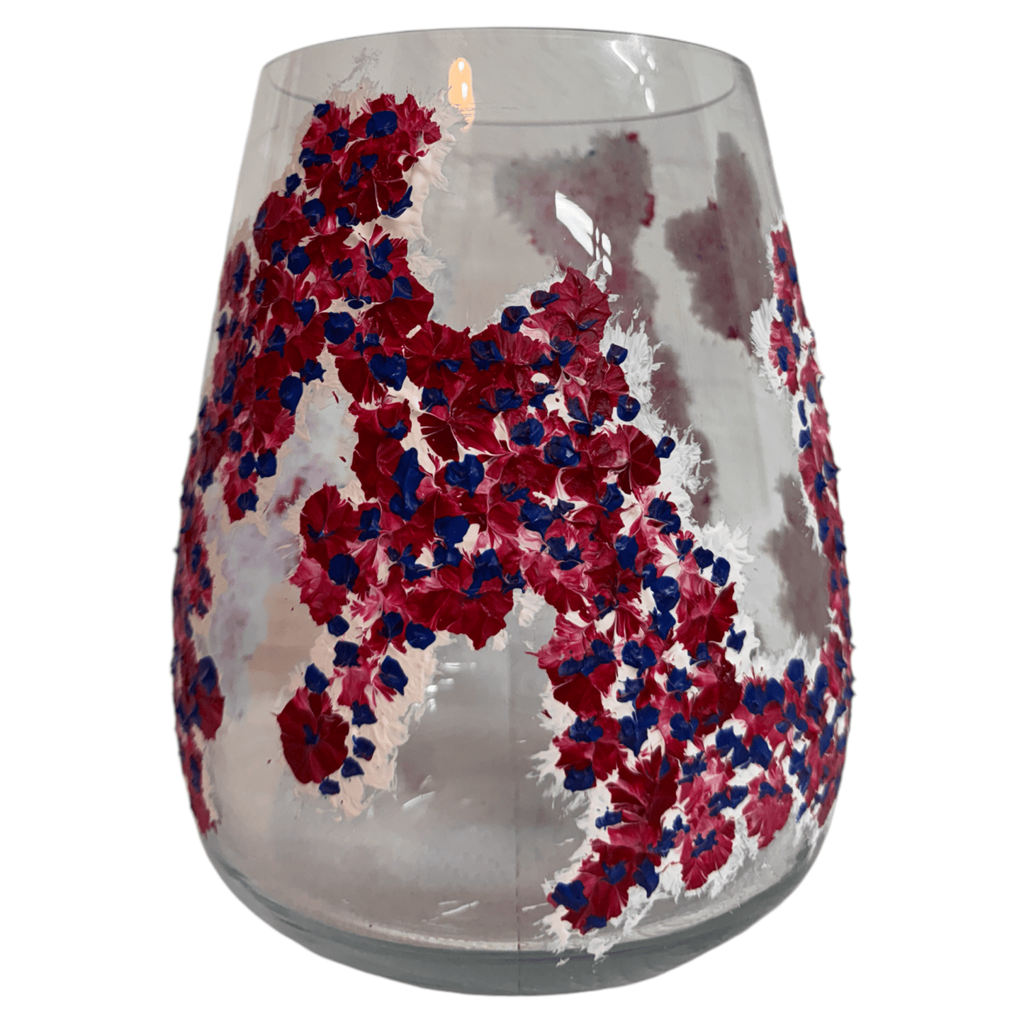 Hand-painted vase "Color Dance"