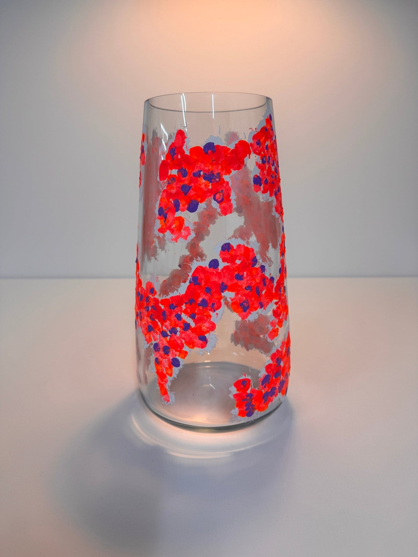 Hand-painted vase "Shining Flowers"