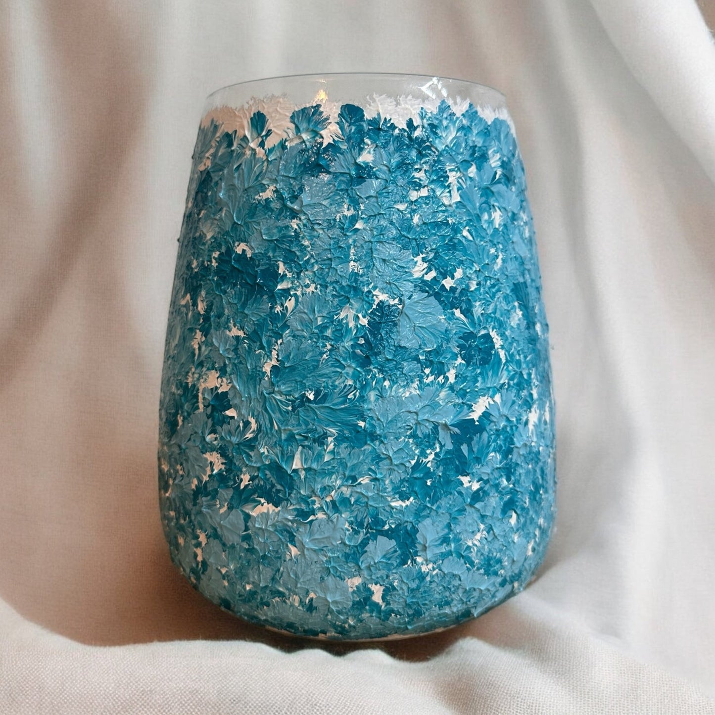 Handbemalte Vase „Meeresbrise"