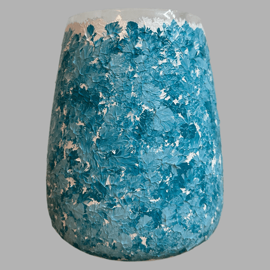 Hand-painted vase "Sea Breeze"